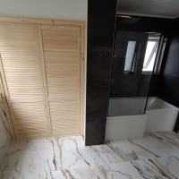 Hidden bath in a bathroom