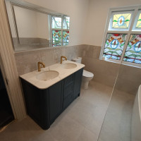 His and hers sinks in a bathroom
